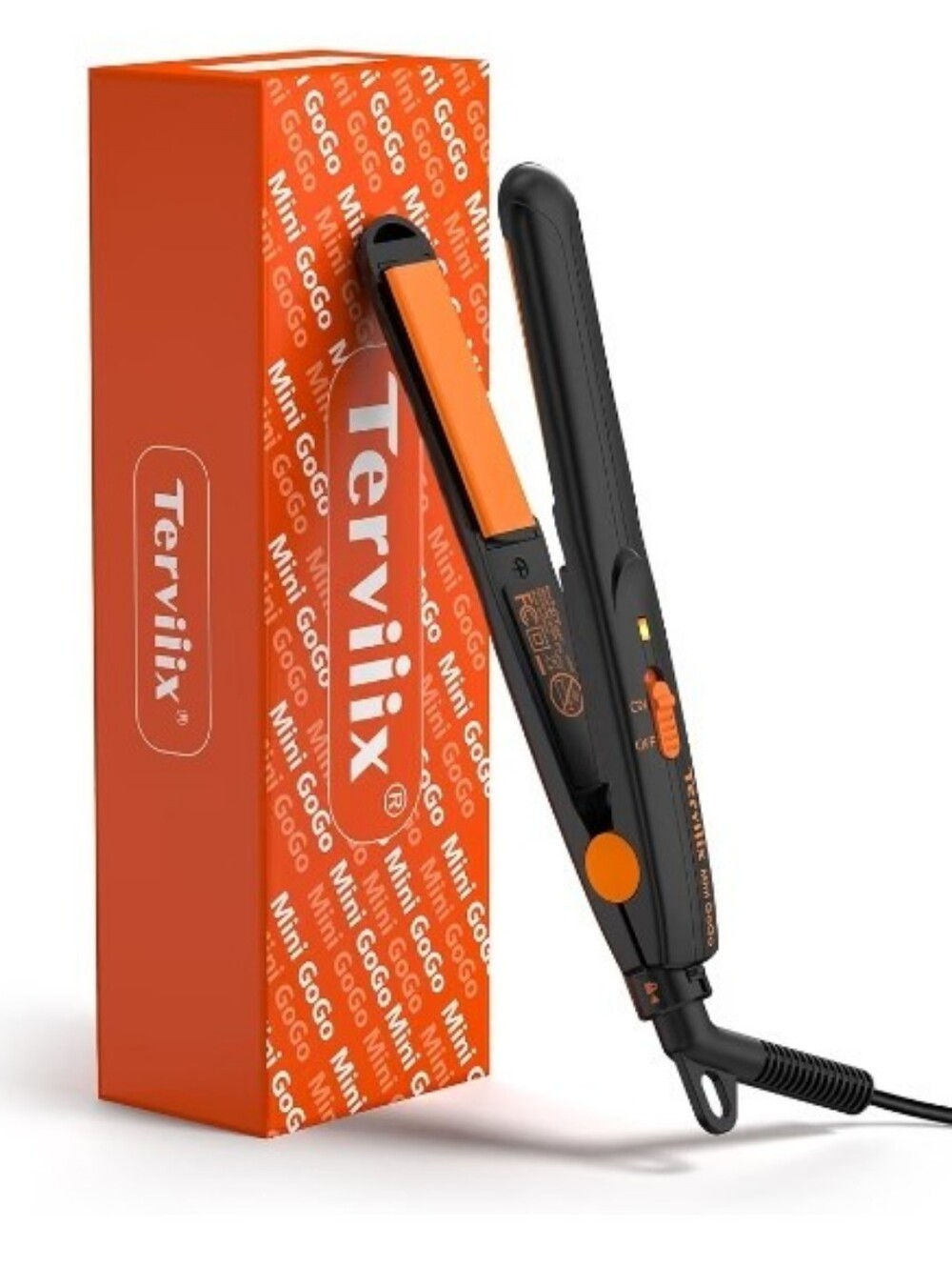 Mini Flat Iron Straightener 1/2" Ceramic Dual Voltage 430F Fast Heat